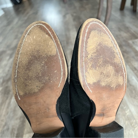 Madewell Charley Collar Block Heel Leather & Suede Boots - Picture 7 of 15